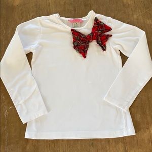Sweet tartan bow shirt